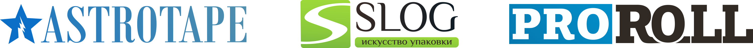 Торговые марки компании СЛОГ. RuRoll, Astrotape, SLOG.